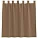 Tende in Voile con Passanti 2 pz Marrone Chiaro 140x140 cm - Foto miniatura 4