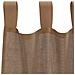 Tende in Voile con Passanti 2 pz Marrone Chiaro 140x140 cm - Foto miniatura 5