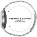 Elegante Cinturino In Acciaio Inossidabile A Cinque Perle Compatibile Con Garmin Lily 2 Silver+gold - Foto miniatura 3