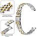 Elegante Cinturino In Acciaio Inossidabile A Cinque Perle Compatibile Con Garmin Lily 2 Silver+gold - Foto miniatura 5
