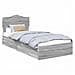Letto con Contenitore con testiera Grigio Sonoma 90 x 200 cm - Foto miniatura 1