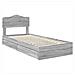Letto con Contenitore con testiera Grigio Sonoma 90 x 200 cm - Foto miniatura 4