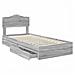 Letto con Contenitore con testiera Grigio Sonoma 90 x 200 cm - Foto miniatura 5