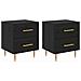 Armadio da Notte 2 pcs Rovere Nero 40 x 35 x 47,5 cm - Foto miniatura 1