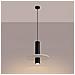Lampada A Sospensione Pelta 1 Nero /beige Sl. 1882 - Moderno Lampada A Sospensione Beige /nero 126x30x30 Cm - Foto miniatura 4