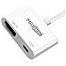 Adattatore Video Hdmi A Usb-c Ultra-hd 4k Con Ricarica Rapida Usb-c Da 100w, Bianco - Foto miniatura 3