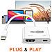 Adattatore Video Hdmi A Usb-c Ultra-hd 4k Con Ricarica Rapida Usb-c Da 100w, Bianco - Foto miniatura 5