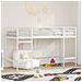 Struttura del letto loft per bambini Bianco 75 x 190 cm Acciaio - Foto miniatura 2