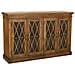 Credenza In Legno E Vetro Marrone 170x40x100 - Foto miniatura 1