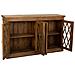 Credenza In Legno E Vetro Marrone 170x40x100 - Foto miniatura 2