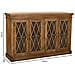 Credenza In Legno E Vetro Marrone 170x40x100 - Foto miniatura 3