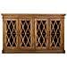 Credenza In Legno E Vetro Marrone 170x40x100 - Foto miniatura 4