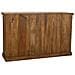 Credenza In Legno E Vetro Marrone 170x40x100 - Foto miniatura 5