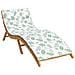 Cuscino per Lounger Sole Bianco e verde 178 x 60 x 4 cm - Foto miniatura 1