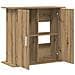 Supporto per acquario artigianale in rovere 81x36x73 cm in legno ingegnerizzato - Foto miniatura 1