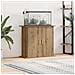 Supporto per acquario artigianale in rovere 81x36x73 cm in legno ingegnerizzato - Foto miniatura 2