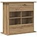 Supporto per acquario artigianale in rovere 81x36x73 cm in legno ingegnerizzato - Foto miniatura 6