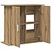Supporto per acquario artigianale in rovere 81x36x73 cm in legno ingegnerizzato - Foto miniatura 7