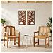 Sedia da Giardino 2 pcs Naturale 58 x 60 x 93 cm - Foto miniatura 2
