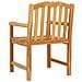 Sedia da Giardino 2 pcs Naturale 58 x 60 x 93 cm - Foto miniatura 6