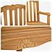 Sedia da Giardino 2 pcs Naturale 58 x 60 x 93 cm - Foto miniatura 7