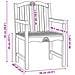 Sedia da Giardino 2 pcs Naturale 58 x 60 x 93 cm - Foto miniatura 8