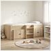 Struttura Letto Loft con Mobile con porta 3 pz Rovere Sonoma - Foto miniatura 2