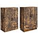 Set di armadi 2 pcs Rovere Fumo Legno ingegnerizzato - Foto miniatura 3
