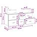 Set di mobili per il bagno 3 pz Bianco 49,5 x 44,5 x 65 cm - Foto miniatura 9