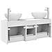 Set di mobili per il bagno 3 pz Bianco 49,5 x 44,5 x 65 cm - Foto miniatura 10