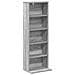 Mobile per CD 2 pz Sonoma grigio 33 x 23,5 x 97,5 cm - Foto miniatura 4