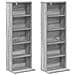 Mobile per CD 2 pz Sonoma grigio 33 x 23,5 x 97,5 cm - Foto miniatura 5