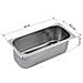 66172 - Secchiello per gelato, contenitore per gelato, vassoio in acciaio inox 18/10 - Foto miniatura 3