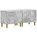Mobile TV LED a 5 pezzi Grigio Cemento Legno ingegnerizzato - Foto miniatura 8