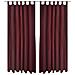 Tende Micro-raso Bordò 2 Pezzi Con Occhielli 140 X 245 Cm - Foto miniatura 1