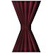 Tende Micro-raso Bordò 2 Pezzi Con Occhielli 140 X 245 Cm - Foto miniatura 3
