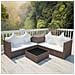 Set Divani Polyrattan Marrone - Foto miniatura 2