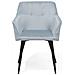 Set Di 2 Sedie Da Pranzo In Velluto Azzurro / grigio Chiaro Jasmin - Foto miniatura 18