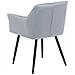 Set Di 2 Sedie Da Pranzo In Velluto Azzurro / grigio Chiaro Jasmin - Foto miniatura 24