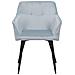 Set Di 2 Sedie Da Pranzo In Velluto Azzurro / grigio Chiaro Jasmin - Foto miniatura 25