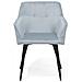 Set Di 2 Sedie Da Pranzo In Velluto Azzurro / grigio Chiaro Jasmin - Foto miniatura 4