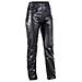 Pantaloni Donna Pelle Moto Custom Chopper Jeans 5 Tasche Lady 28 - Foto miniatura 1
