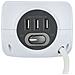 62079, Multipresa Mini Cubo Con Caricatore Wireless Rapido, Fast Wireless Charger Qi, Con 3 Porte Usb 2.4a E 3 Prese Schuko / tedesca, Cavo 1,5m, Spina Schuko / tedesca - Foto miniatura 2