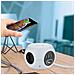 62079, Multipresa Mini Cubo Con Caricatore Wireless Rapido, Fast Wireless Charger Qi, Con 3 Porte Usb 2.4a E 3 Prese Schuko / tedesca, Cavo 1,5m, Spina Schuko / tedesca - Foto miniatura 3