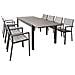 Triumphus - Set Tavolo In Alluminio E Polywood Cm 180/240 X 100 X 73 H Con 8 Poltrone Xanthus - Foto miniatura 1