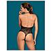 B119 Body Con Ornamento E Mesh Per Donna Nero L - Foto miniatura 2