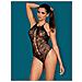 B119 Body Con Ornamento E Mesh Per Donna Nero L - Foto miniatura 4