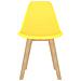 Sedie da Pranzo 6 pz Gialle in Plastica - Foto miniatura 6