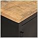Tavolino Da Caff 90x50x37 Cm In Legno Massello Di Mango Grezzo - Foto miniatura 2