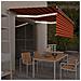Tenda Automatica Parasole Sensore Vento Led 4x3m Aranciomarrone - Foto miniatura 8